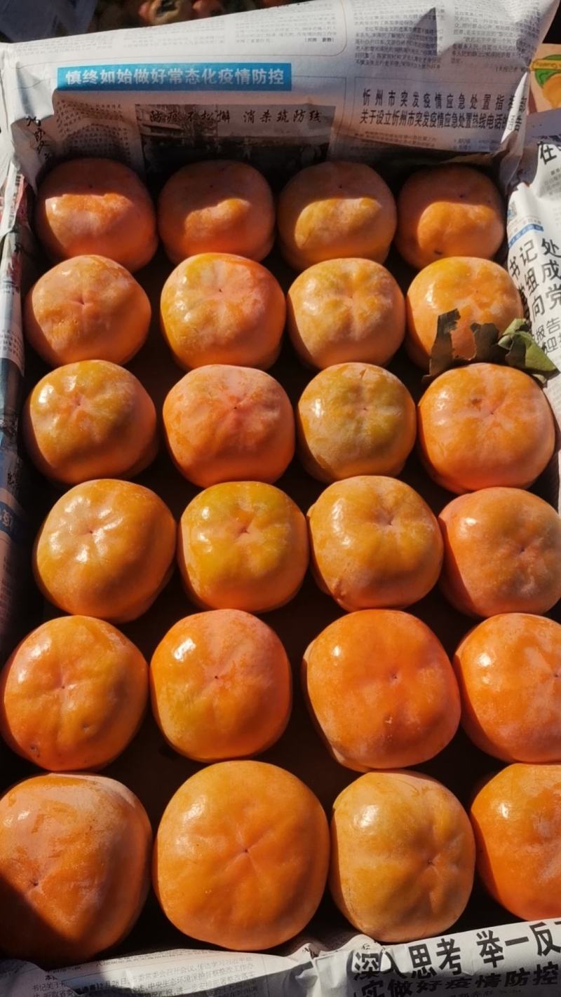 装好箱子的柿子