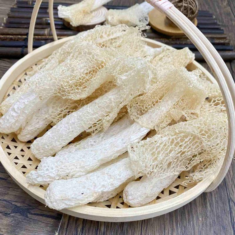 竹荪干货新鲜肉厚无硫熏菌菇煲汤食材