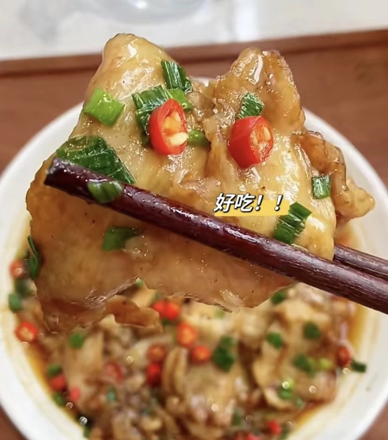董大真免浆鸡肉片，水煮肉片，免浆鸡肉片，浇头面肉片