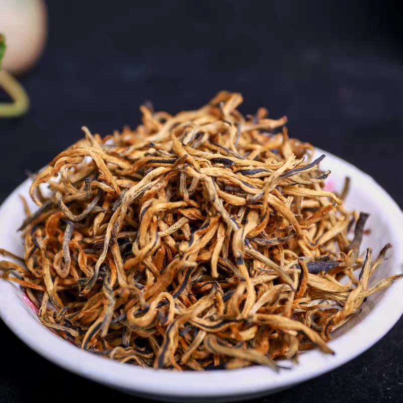 云南金丝红茶凤庆滇红茶古树红茶特级单芽蜜香型散装礼盒装