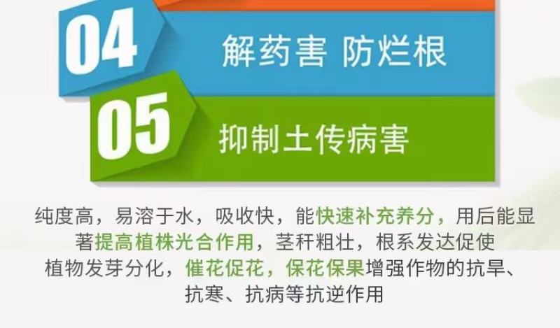 水溶肥猛生根生根壮根进口冲施肥