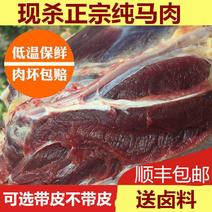 新鲜马肉散养新鲜现杀带皮不带皮生马肉顺丰包邮马腱子肉