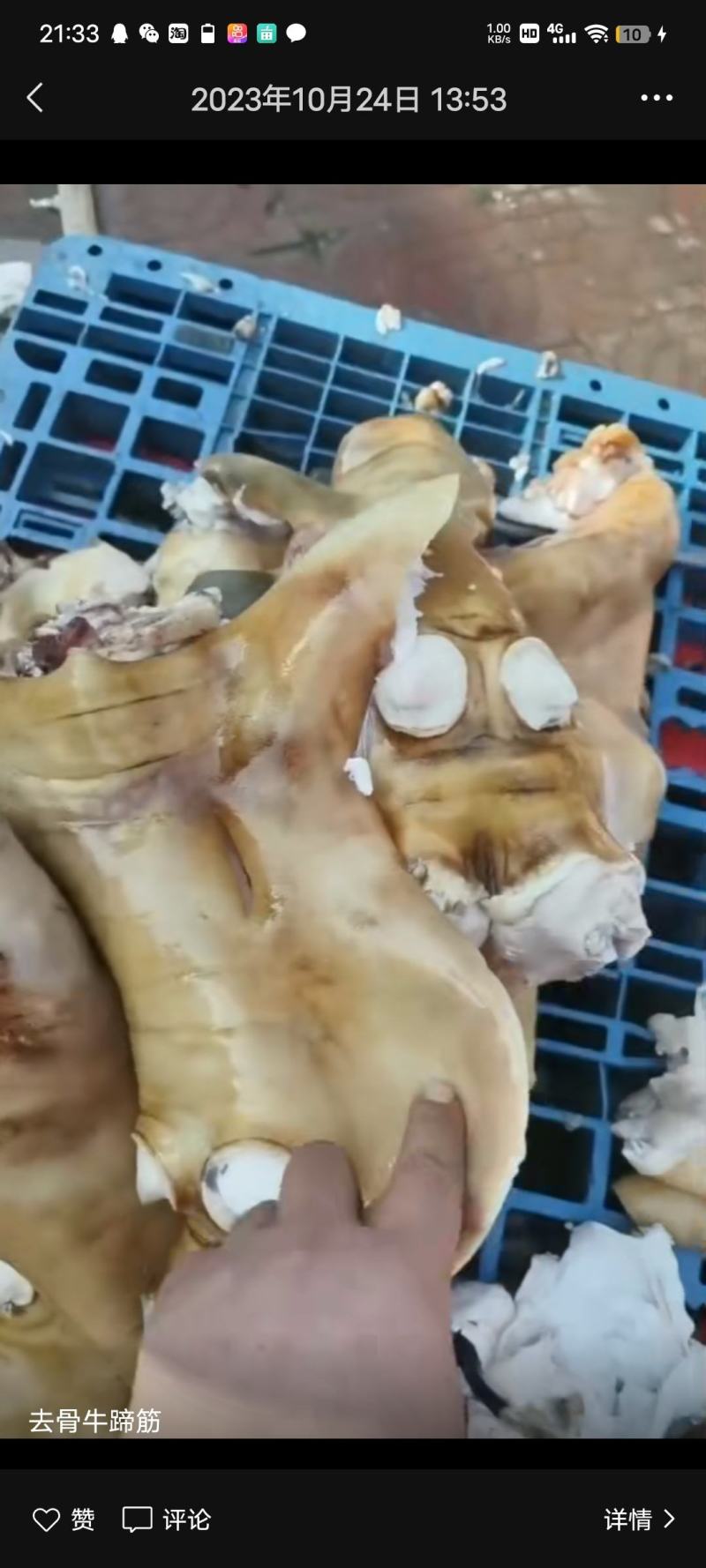 国产纯干去骨生牛蹄，凉拌专用，欢迎老板进店选购