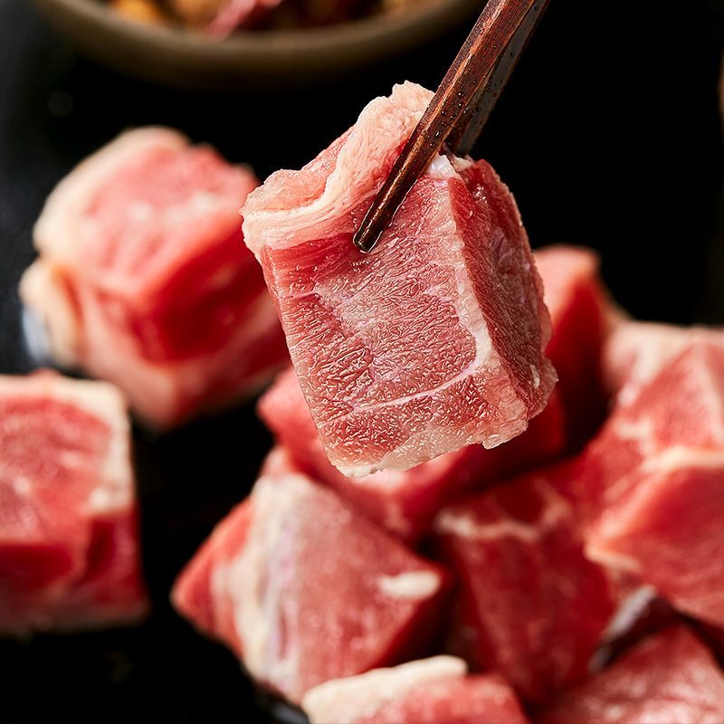 恒都精选牛碎肉500g*4原切谷饲牛肉生鲜冷冻发货