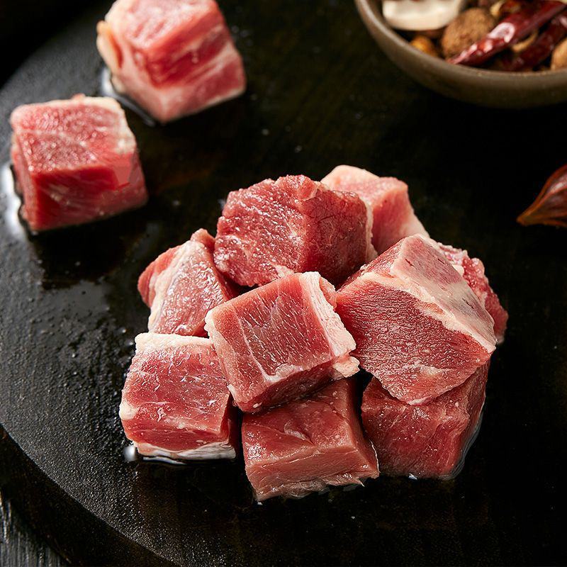 恒都精选牛碎肉500g*4原切谷饲牛肉生鲜冷冻发货