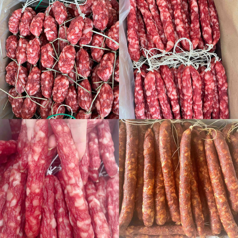 精品腊肠跑江湖腊肠腊肉电商展会批发麻辣香肠广式腊肠批发