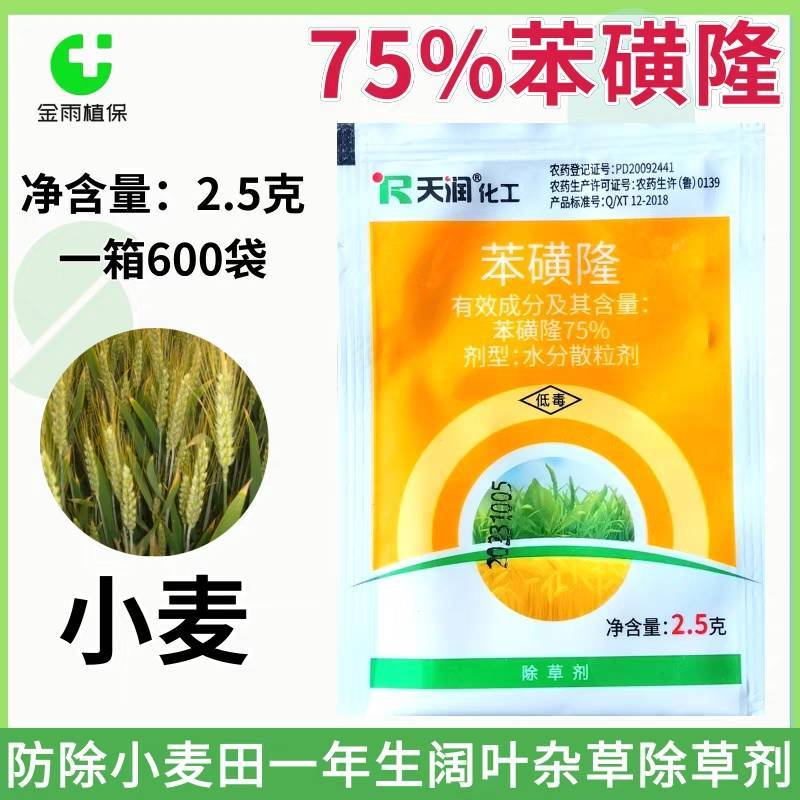 75%苯磺隆小麦苗后除草剂防除一年生阔叶杂草播娘篙荠菜