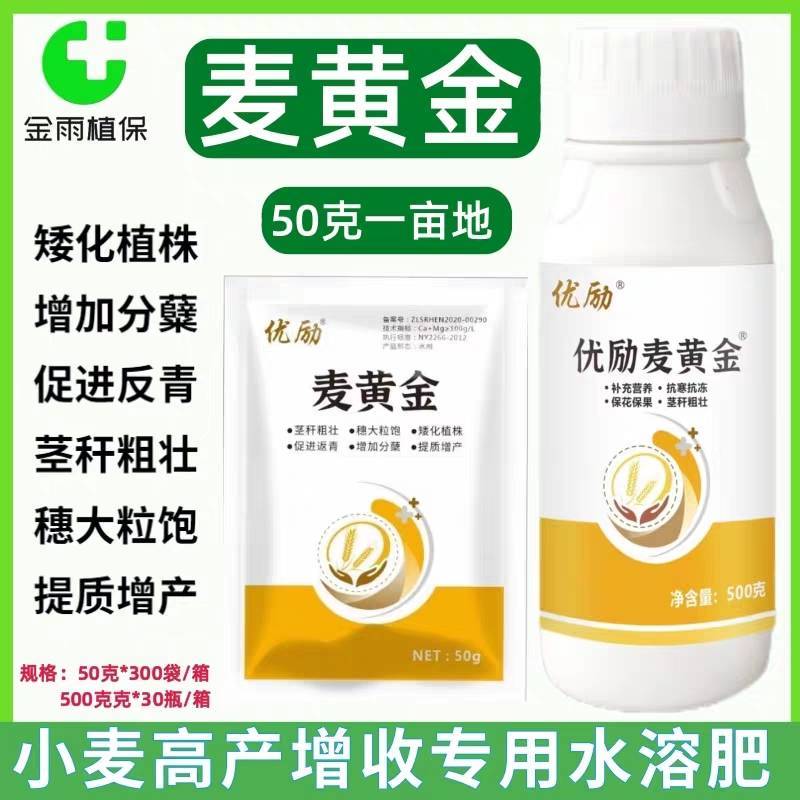 麦黄金小麦增产高产专用叶面肥壮苗促秆矮化植株促反青抗倒伏