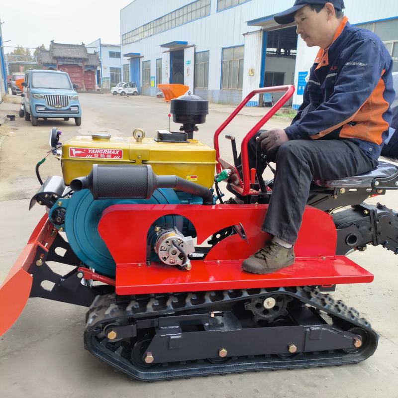 单缸小马力履带车25/35型果园坡地旋耕开沟施肥播种