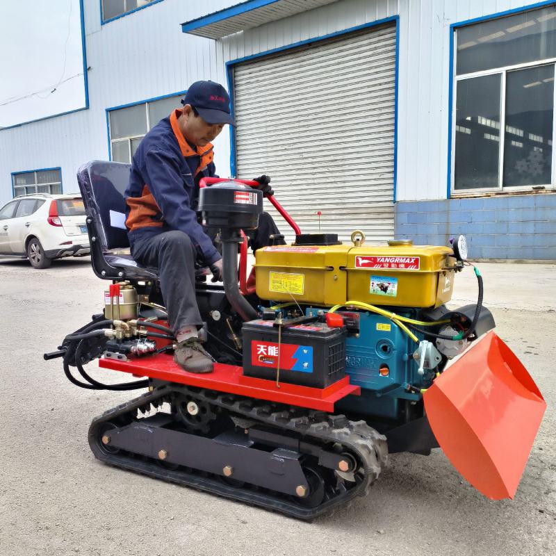 单缸小马力履带车25/35型果园坡地旋耕开沟施肥播种