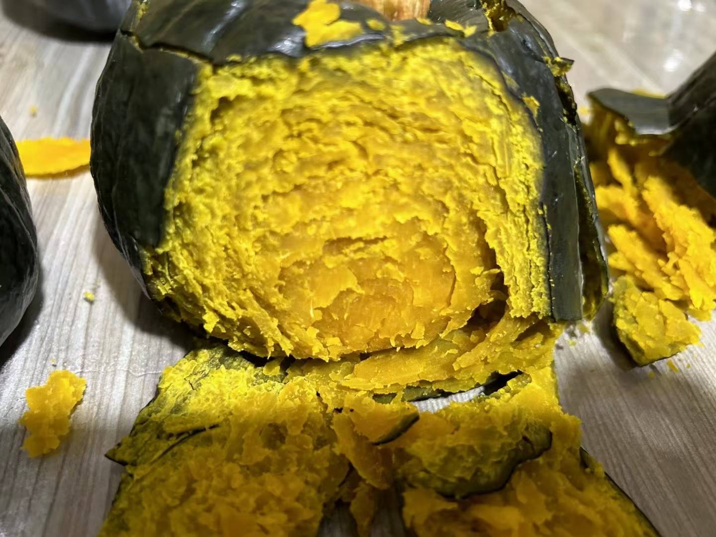贝贝南瓜切开示意图