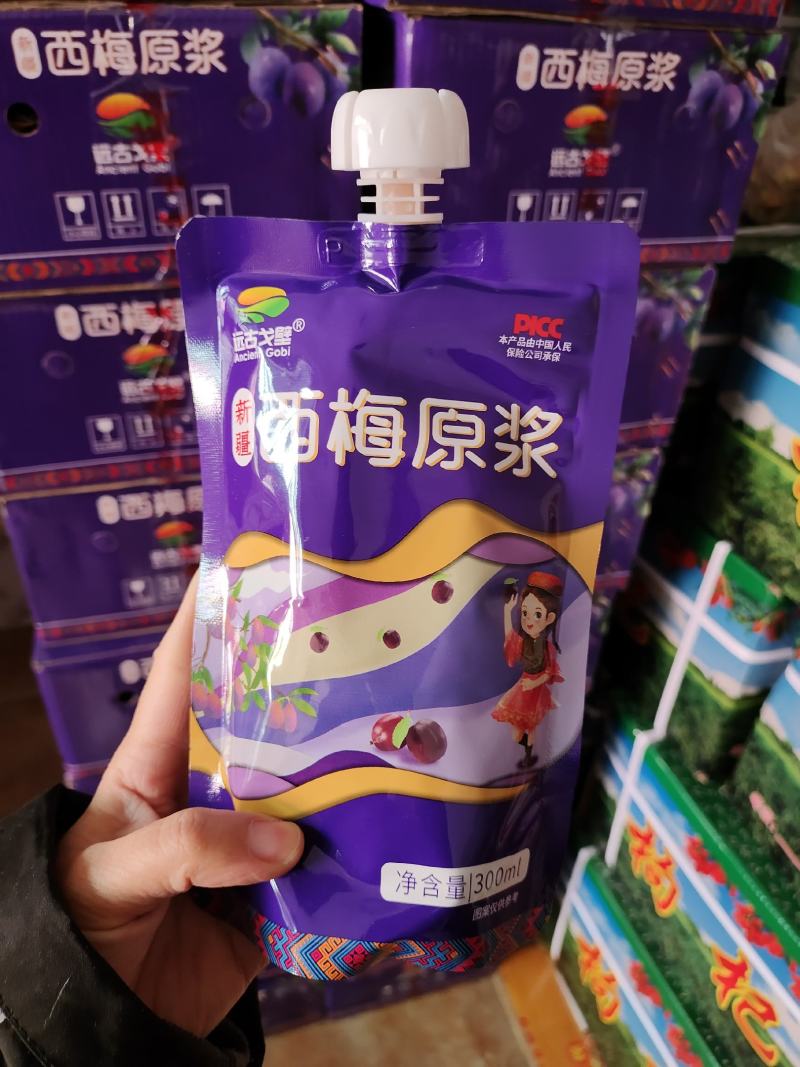 西梅原浆一袋300ml西梅汁配料干净口感纯正