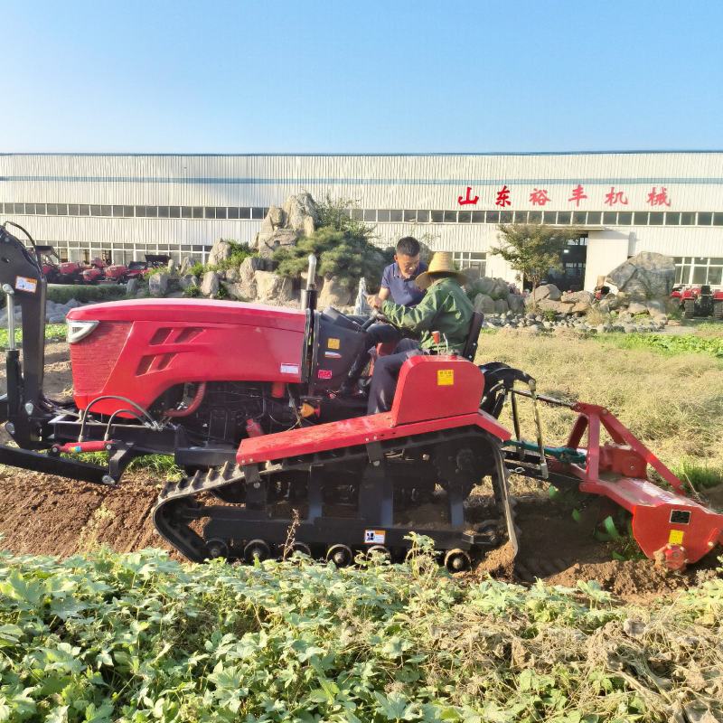1204履带拖拉机大马力耕地机犁地机水田两用履带式