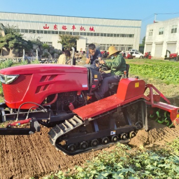 1204履带拖拉机大马力耕地机犁地机水田两用履带式