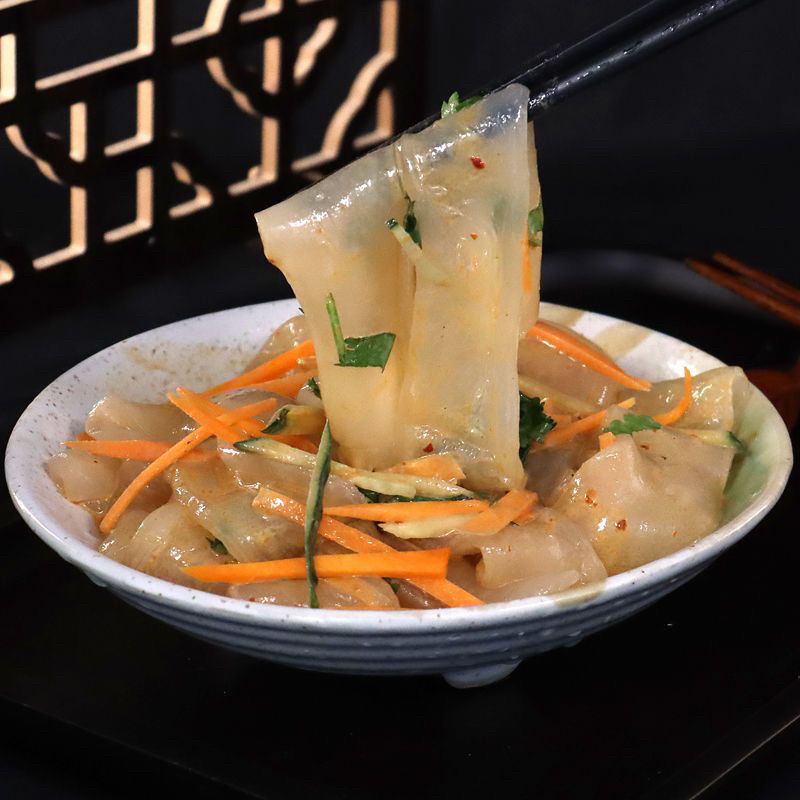 【东北大拉皮袋】夏季速食凉拌菜凉调粉皮米皮凉拌水晶凉皮懒