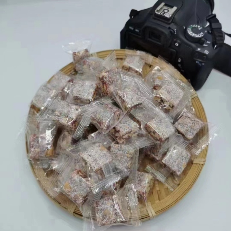 花生软糖展会地摊电商芝麻椰蓉紫薯花生软糖零食干货