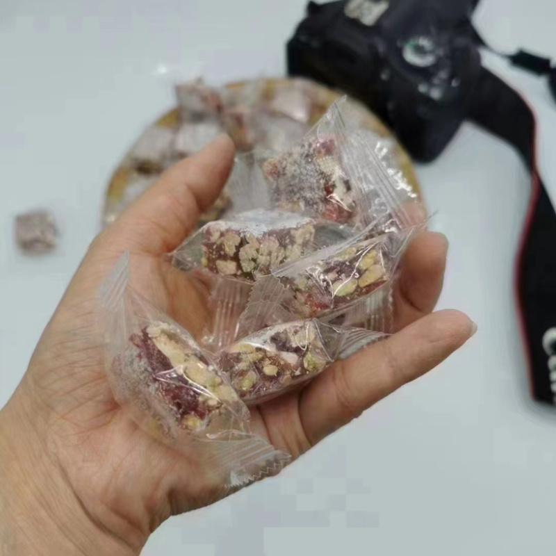 花生软糖展会地摊电商芝麻椰蓉紫薯花生软糖零食干货
