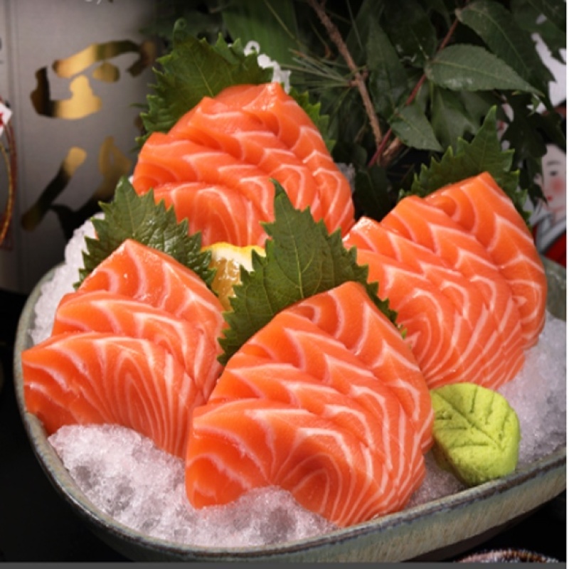 新鲜进口冰鲜三文鱼刺身新鲜日式料理寿司生鱼片即食冰鲜包邮
