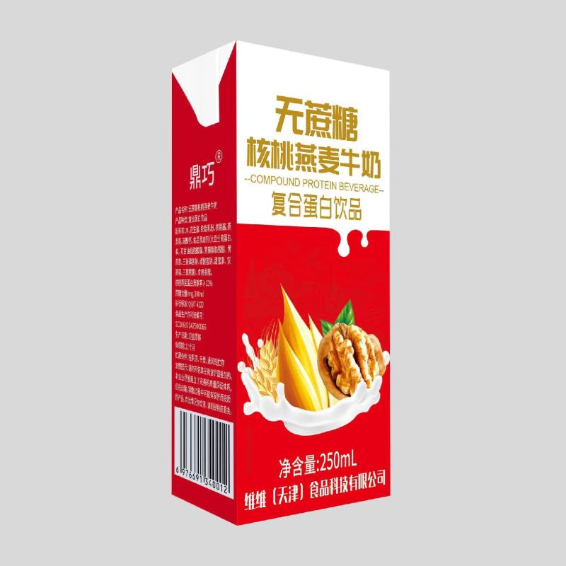 中老年无蔗糖牛奶饮品、无蔗糖高钙、核桃燕麦等风味