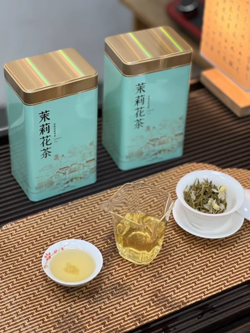 茉莉花茶小金针花茶500克茶叶绿茶茉莉飘雪