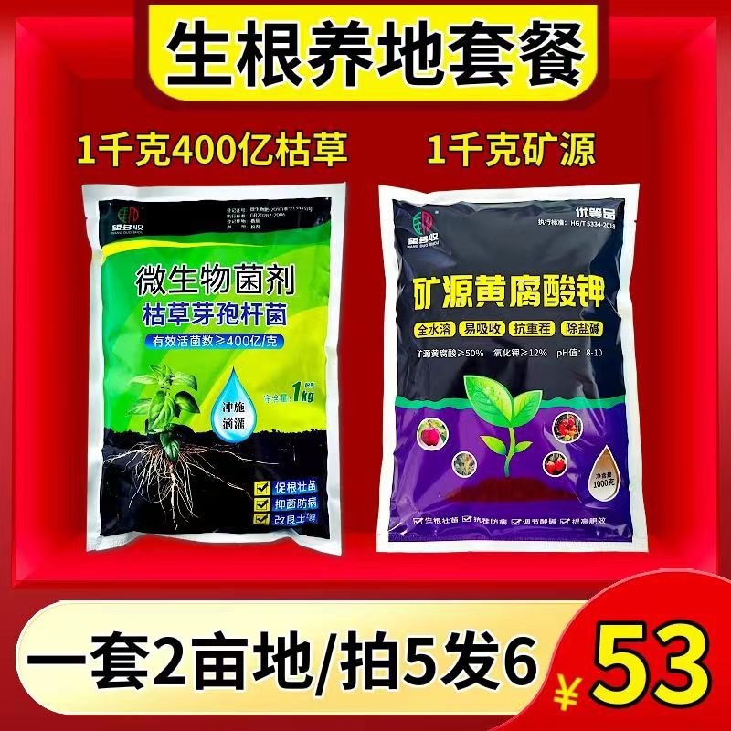400亿枯草芽孢杆菌葡萄糖载体生物菌肥生根壮苗增肥
