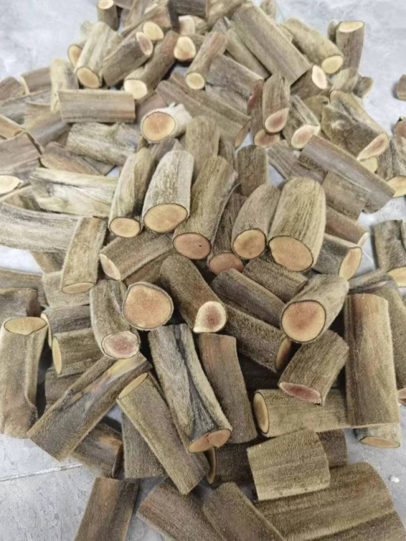 干鹿茸批发吉林长春梅花鹿养殖场腊片粉片鹿茸头段礼盒