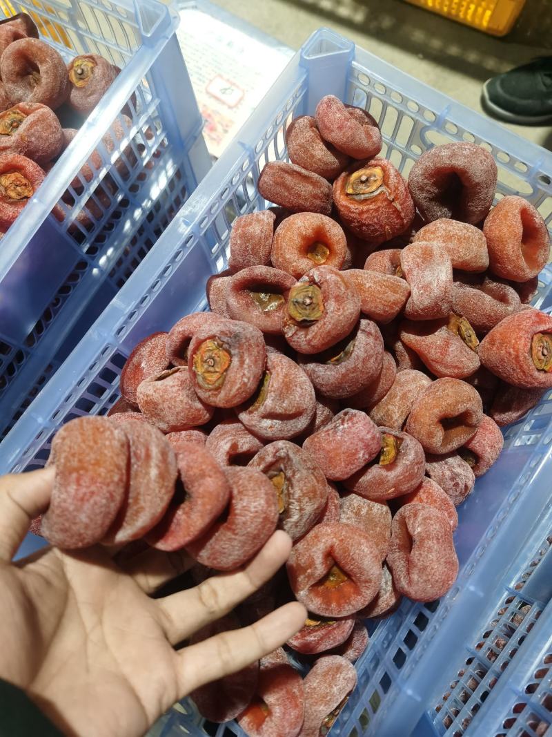 新鲜柿饼广西特级流心吊柿饼自然霜降糖心柿子饼