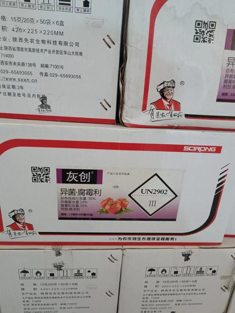 河北灰创10%异菌脲20%腐霉利二元复配防治番茄灰霉病