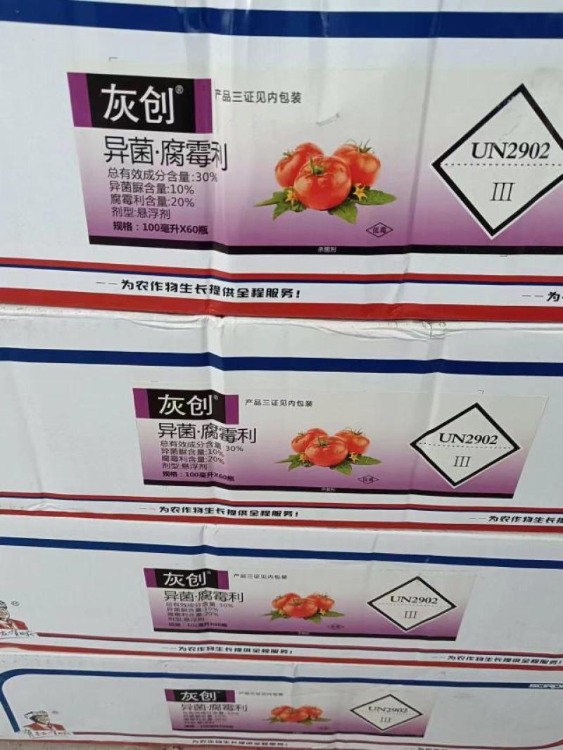 河北灰创10%异菌脲20%腐霉利二元复配防治番茄灰霉病