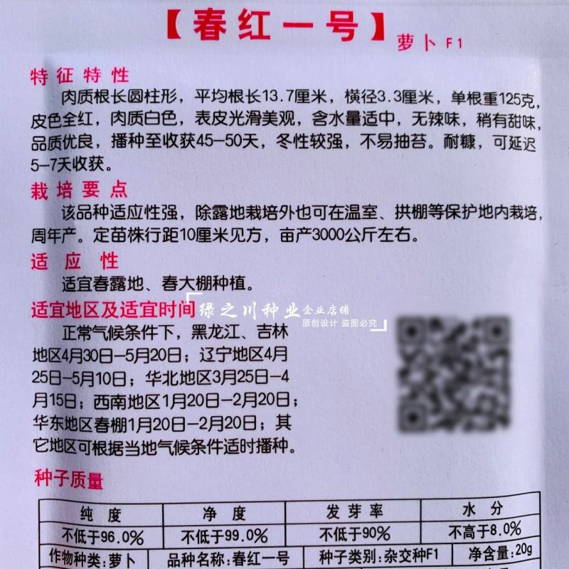 正品春红一号水萝卜种子春季萝卜种籽耐抽苔耐糠有甜味无辣味