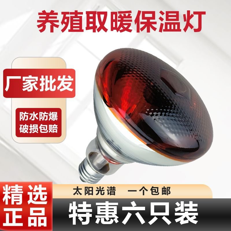 养殖专用保温灯取暖加热灯恒温灯仔猪保暖灯泡小猪小鸡畜牧专