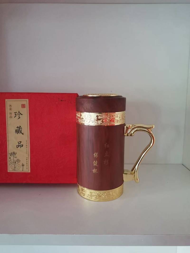 供应红豆杉杯子红豆杉水杯木制杯子