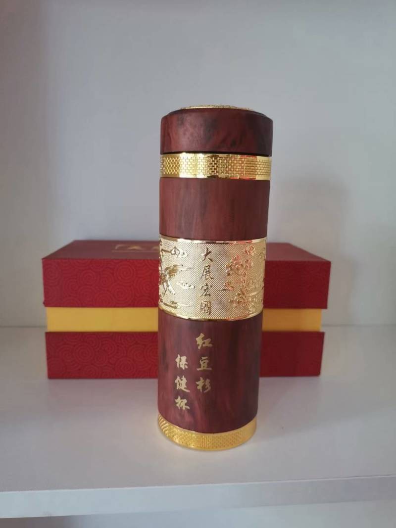 供应红豆杉杯子红豆杉水杯木制杯子