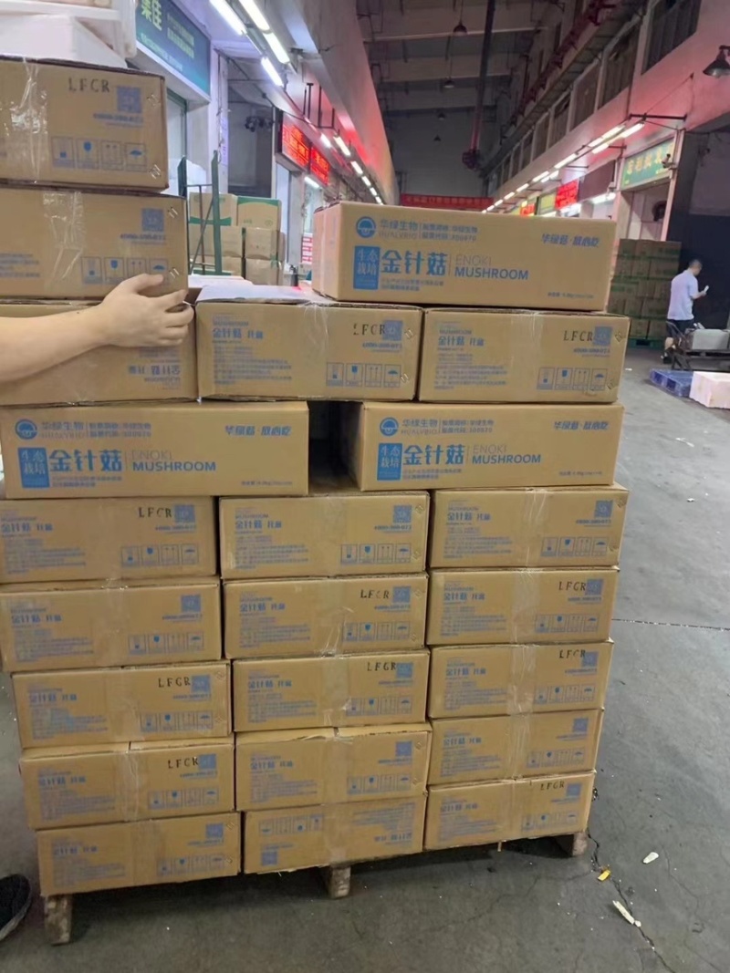 华绿金针菇200g托盘24盒/件