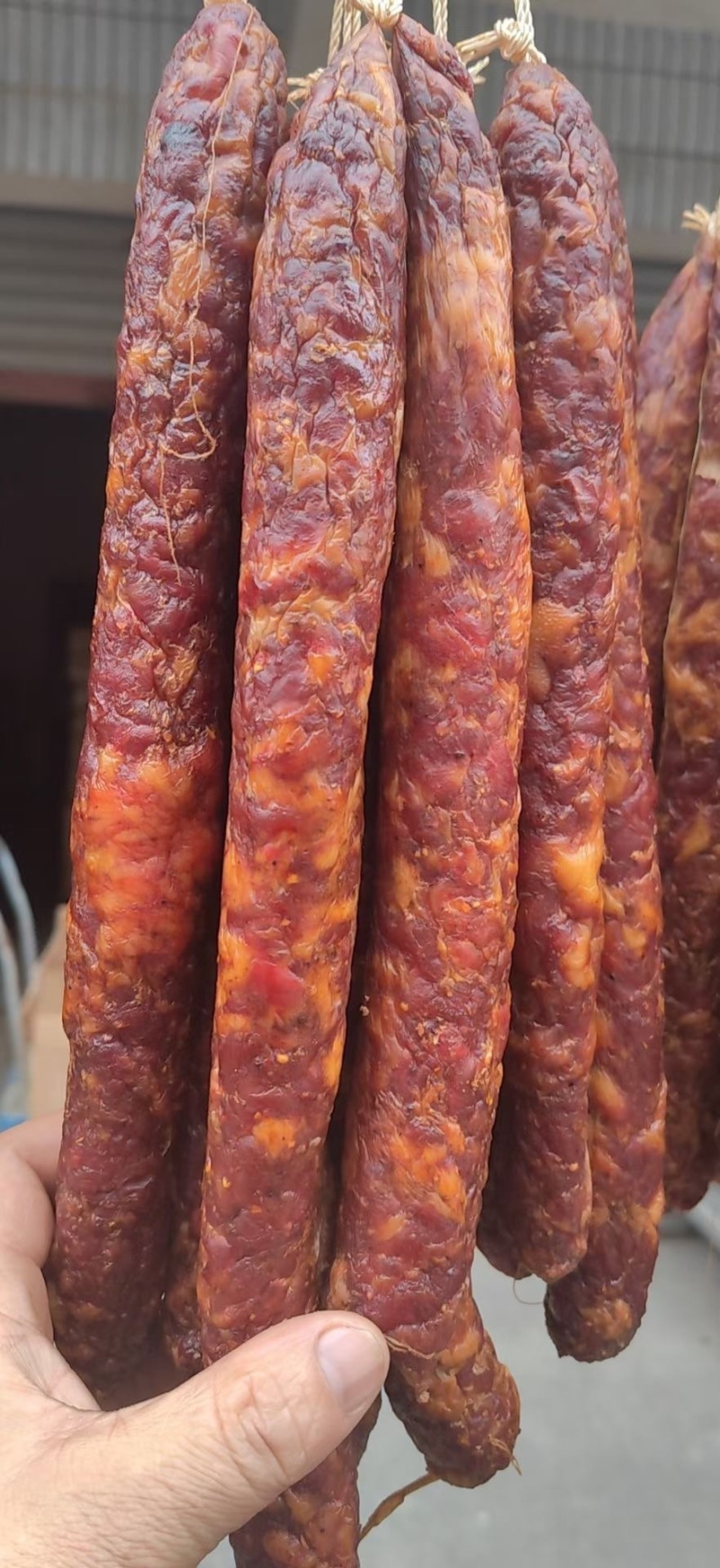 烟熏纯肉香肠，麻辣香肠，正正川味香肠