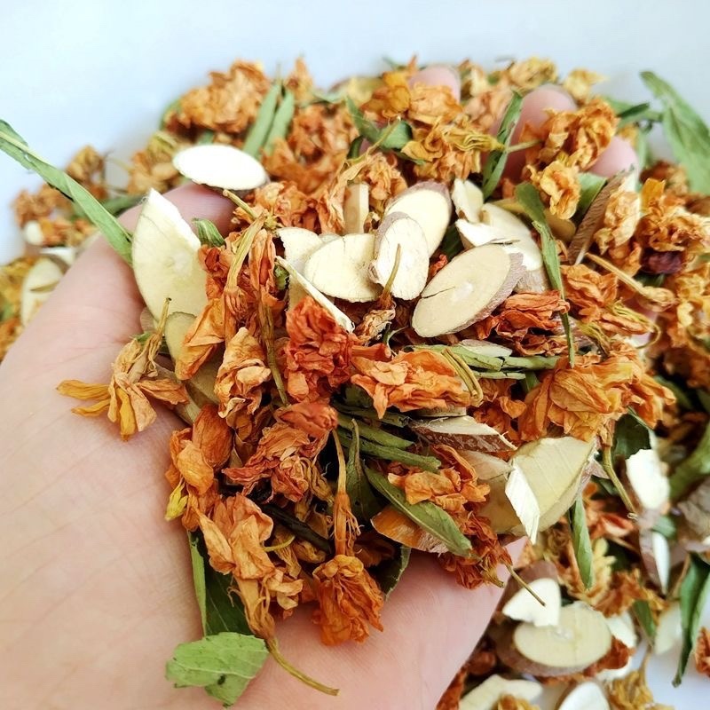 金龙茶展会地摊电商八宝祛湿茶罗汉果花茶凉茶