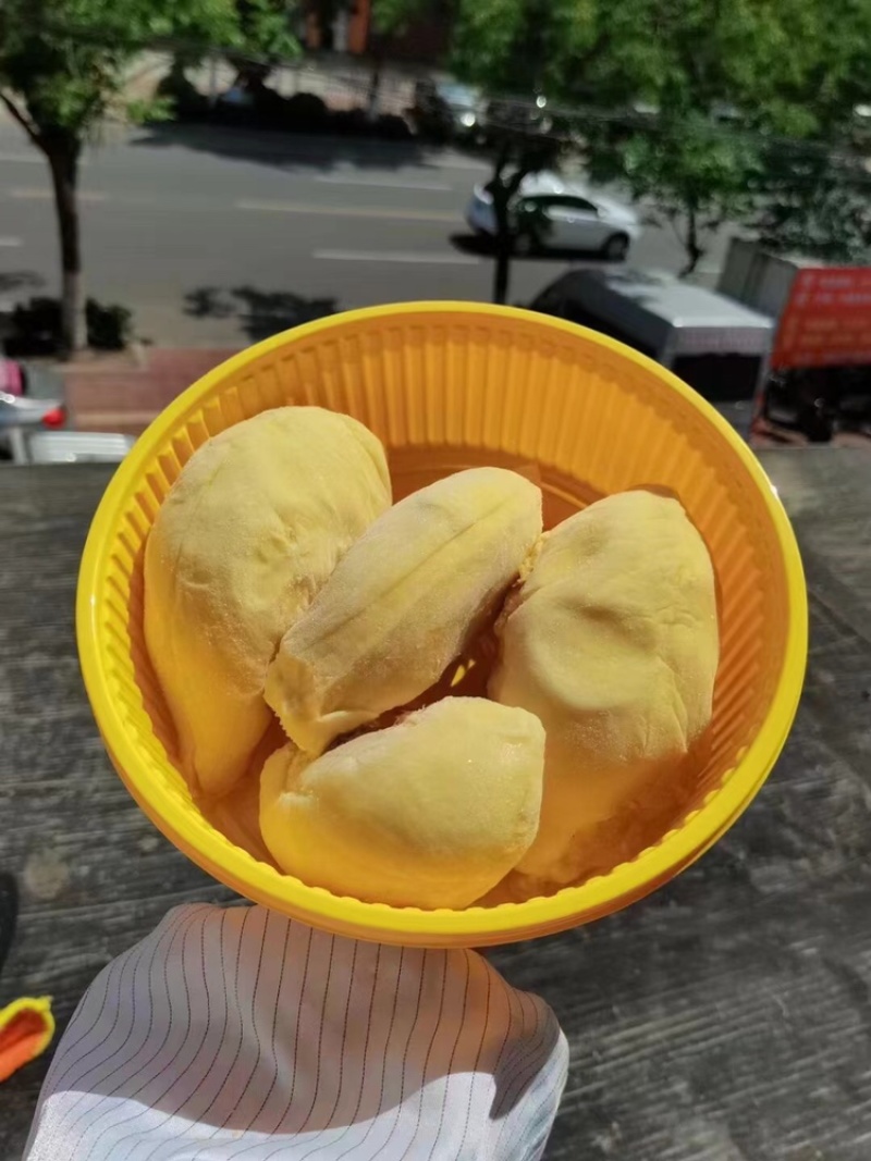 浦乐鲜高品质冷冻榴莲肉一袋808g