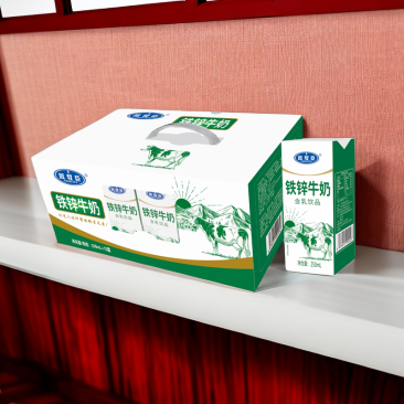 欧牧臣铁锌牛奶250毫升12盒