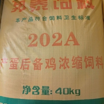 产蛋后备鸡浓缩饲料，产蛋后备鸡浓缩202A饲料，浓缩饲料