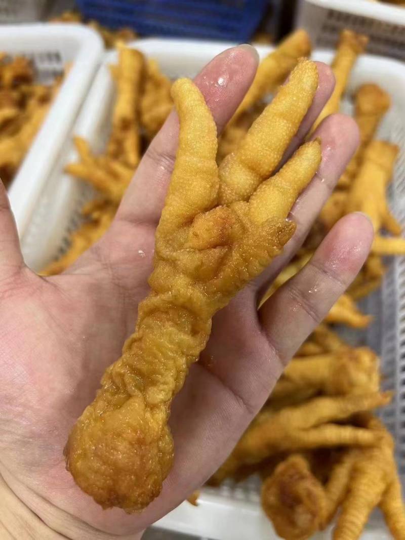 郑州油炸鸡爪50-60，三大品牌，无残爪品质好，发全国