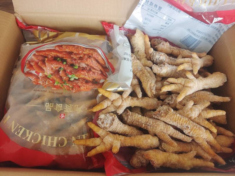 郑州油炸鸡爪50-60，三大品牌，无残爪品质好，发全国