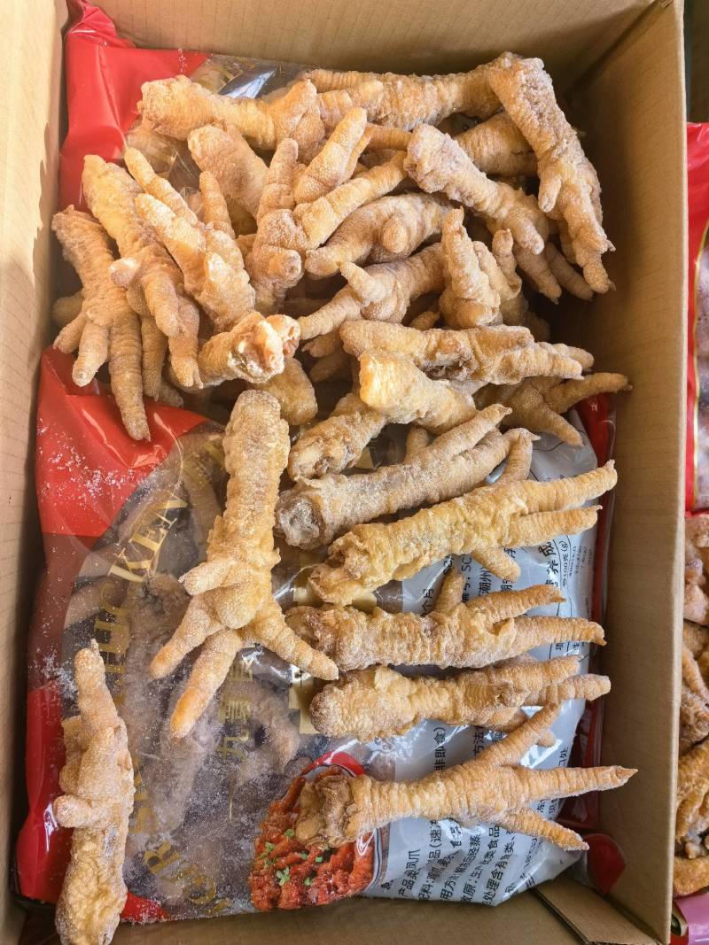 郑州油炸鸡爪50-60，三大品牌，无残爪品质好，发全国