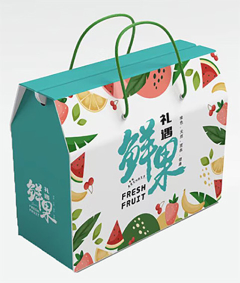 过节送礼盒子水果店通用手提礼盒现货可定制可加印文字
