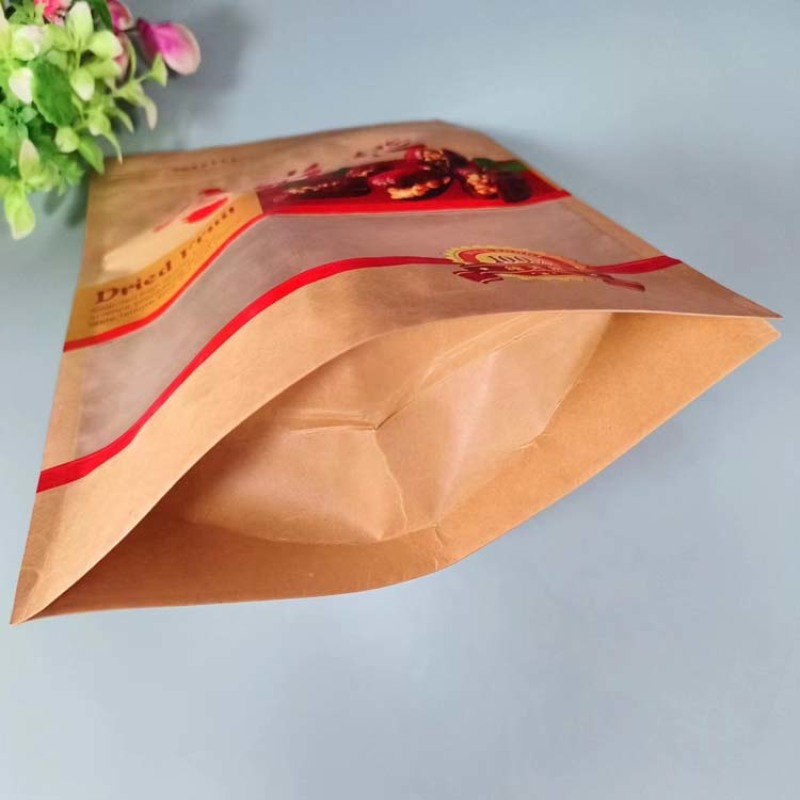 坚果包装袋A干果包装袋A枣夹核桃牛皮纸复合袋