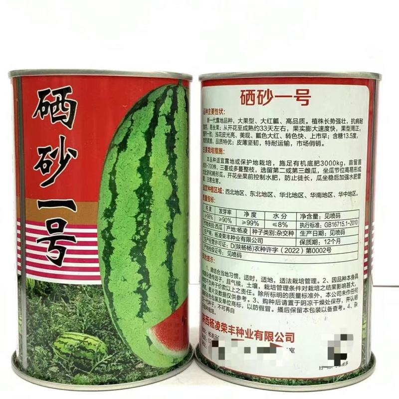 善高双红沙漠一号西瓜种子大红瓤肉质紧脆口感好耐运输大果型