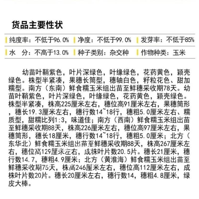 彩色甜加糯玉米种子花甜糯玉米种籽彩甜糯花糯玉米种子花包谷