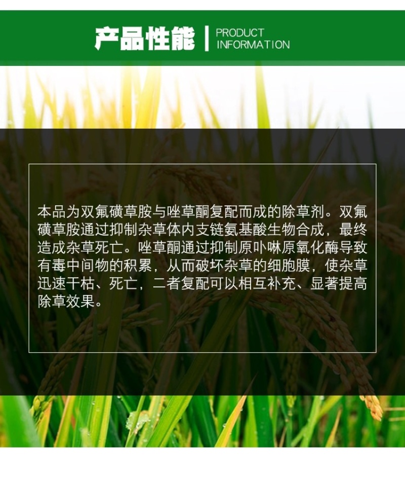 侨昌双氟唑草酮小麦田苗后除草剂猪秧秧麦篙荠婆婆纳阔叶杂草