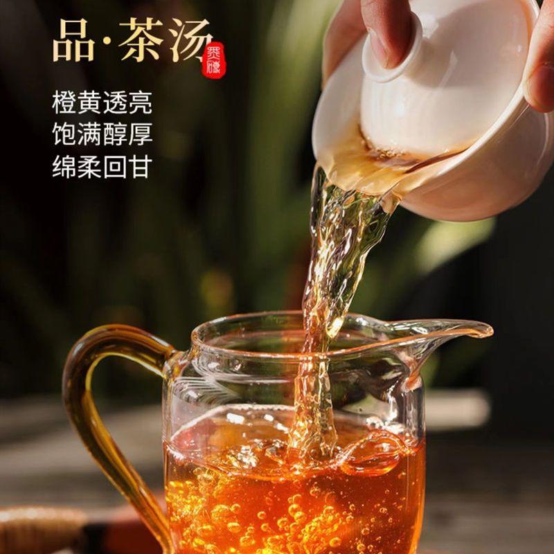 【八年熟茶送茶刀】黑茶湖南安化原叶金花茯砖茶1KG包邮