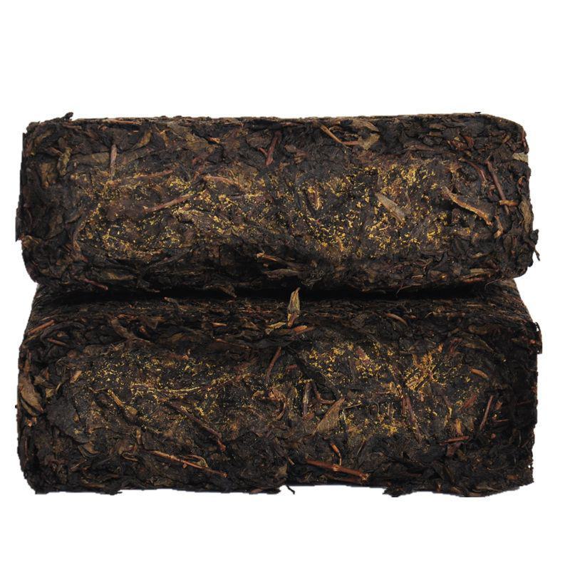 【八年熟茶送茶刀】黑茶湖南安化原叶金花茯砖茶1KG包邮