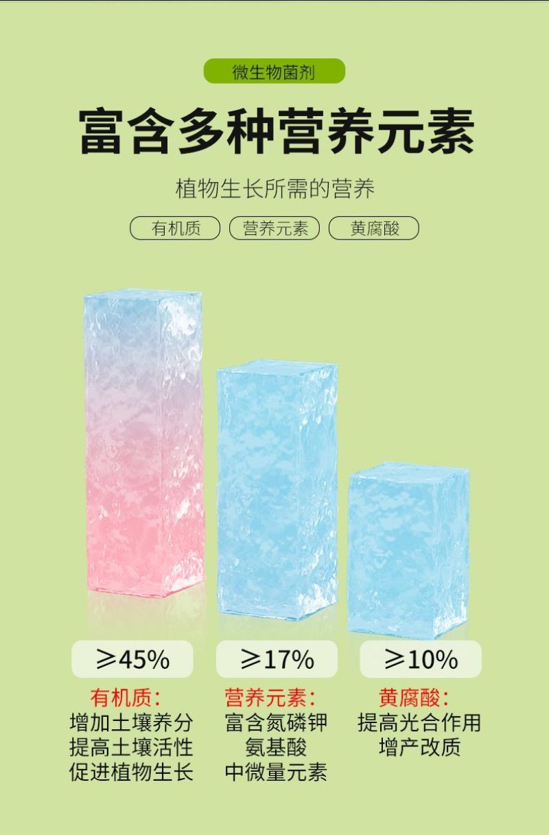 陶氏益农生根菌肥10亿活菌黄腐酸钾氨基酸海藻酸鱼肽蛋白